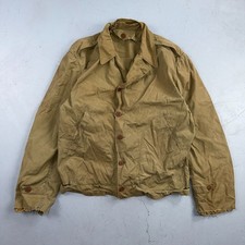 WW2 M41 Army Field Jacket Military 1940s WWII M-1941 Civilian? Unlined Rips picture
