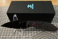 Kansept Falk K1142A2 Pocketknife Elmax Blackwash Carbon Fiber Liner Lock picture
