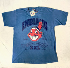 Vintage 1995 Cleveland Indians Chief Wahoo T-Shirt NWT XXL Nutmeg Mills USA picture