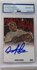 Dennis Rodman - 2026 WWE NWO SIGNED PSA GEM MINT 10 - Card HOF4 picture