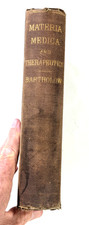 Antique 1879 Book Materia Medica & Therapeutics Robert Bartholow 3rd Ed MD picture
