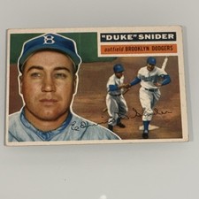 1956 Topps Duke Snider #150 Brooklyn Dodgers Baseball Original Vintage picture