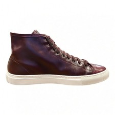 Gustin Horween Chromexcel #8 High Top Sneakers -Mens 13 -Italy -Leather Burgundy picture