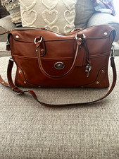Coach Brown Large 38 Rhyder Satchel Top Handle, Zip/Turn Lock, Strap, Hangtags picture