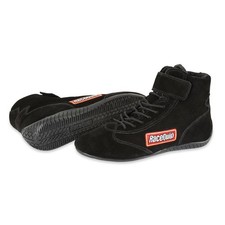 Racequip Safequip Size 10 Black Mid-Top 303 Series Driving Shoes P/N 30300100 picture