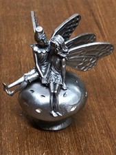 Fairies Fairy Kiss Boy & Girl Love Romance Mushroom Pewter Fantasy Figurine picture