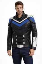 Adrian Chase Peacemaker Vigilante Cosplay Costume Jacket with Gauntlets picture
