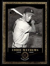 2001 SP Legendary Cuts #5 Eddie Mathews Card Boston Braves picture
