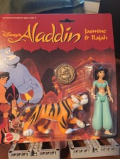 Aladdin Jasmine & Rajah Action Figure Toy Set Mattel Disney New & Sealed 5302 picture