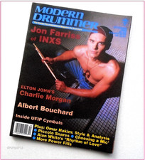 MODERN DRUMMER - Oct 1988 - JON FARRISS - INXS + Charlie Morgan picture