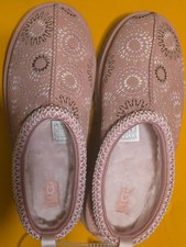 UGG Tazz Sun Stitch Kids Horizon Pink Platform Slippers Size 5 1175210K NWOB picture