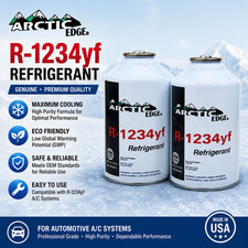 Arctic Edge Genuine R1234yf Refrigerant 8 oz Cans 2 Pack OEM Quality USA picture