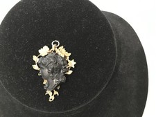 Victorian Lava Cameo Pendant Brass picture