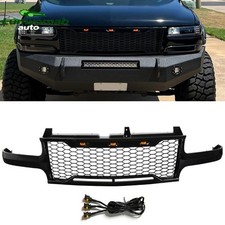 Front Grille For 1999-2002 Chevy Silverado 1500 2000-2006 Tahoe/Suburban Black picture