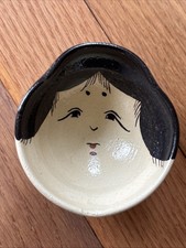 Japanese Kyoto Ware Kiyomizu Face Bowl picture