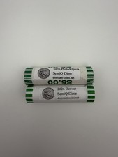 2026 P + D SemiQ Emerging Liberty Dime 2x $5 Roll 100 Coins - IN HAND picture