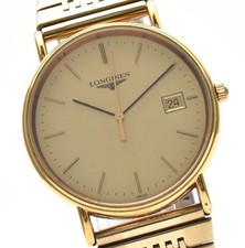 【NEAR MINT】 Longines Grand Classic L4.636.2 33mm Gold Date Quartz Men's Watch picture