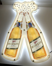 Miller High Life Music Light Up Sign VERY RARE Bottles & Music Notes Man Cave picture