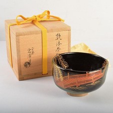 Japanese Kanshitsu Raden Lacquer Chawan Signed Kato Koshitsu Kyoto Box picture