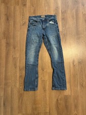 Wrangler 20X Mens Blue Bootcut Denim Jeans Embroidered Back Pockets 34x32 picture