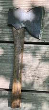 antique hatchet blood ?  no. 4 unsure brand with handle picture