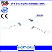 1.5mm Craniotomy self drilling titanium screw lot of 30 pcs veterinary picture