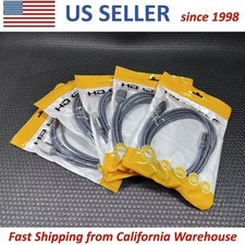 5X HDMI Gold Plated 4K Cable 6.6 ft 2m Braided Cord 3D High Speed UHD HD TV NEW picture