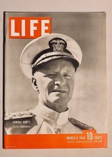 LIFE Magazine March 6, 1944 WWII Admiral Nimitz Oklahoma Hula Charles A. Beard picture