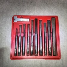 Vintage SNAP-ON TOOLS 11 PIECE Punches and Chisels Set PAK430470 USA MADE  picture