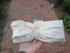 REENACTOR COLONIAL REV WAR 18-19TH C SILK STOCKING SOLID  NATURAL IVORY LADIES picture