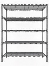 5-Tier Heavy Duty Storage Rack 1000Lbs Adjustable for Garage Kitchen Warehouse picture