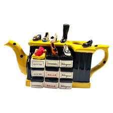 Tony Carter Teapot Signed Limited Edition 3118/2000 England Shoe Store/No Lid picture