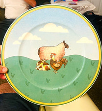 Villeroy & Boch A La Ferme Les Animaux Farm Plate Fine Vitro China Germany picture