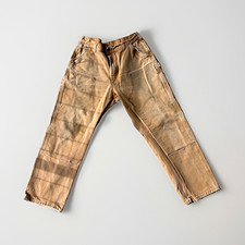 Carhartt B11 Men's Brown Canvas Work Pants 36x32 Made in Mexico picture