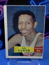 1957-58 Topps Earl Lloyd #54 Syracuse Nationals Vintage Basketball EX HOF RC 🔥 picture