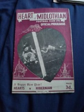 Hearts V Hibernian  1st January 1953 Match Programme Heart Of Midlothian  picture