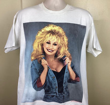 REPRINT Vtg 1993 Dolly Parton T-Shirt Classic Country Graphic 90s PA11730 picture