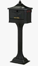 Architectural Mailboxes Pedestal Aluminum Locking All-In-One Mailbox Post Combo picture