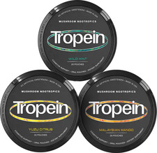 Tropein Nootropic Mushroom Pouches – 20 Pouches Per Can, Natural Flavors picture