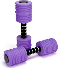 Aquatic Exercise Dumbbells, Water Weights for Pool Exercise, 2PACK EVA Foam Wate picture