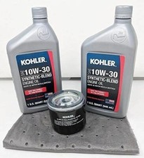 OEM Kohler Oil Change Kit (2) SAE 10W30 Engine Oil & 1205001-S Oil Filter picture