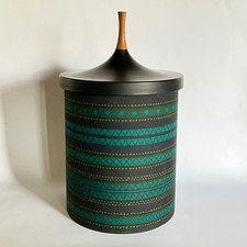 Vtg Mid Century Danish Modern Laurids Lonborg Fabric Plastic Ice Bucket Denmark picture