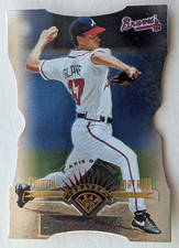 1997 Leaf TOM GLAVINE Die-Cut Z-AXIS  Fractal Matrix Card #40 ATLANTA BRAVES picture