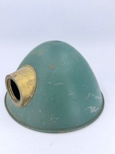 Antique Vintage HUBBELL Industrial Green Metal Lamp Shade picture