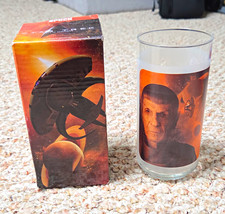 Vintage Star Trek Movie Commander Spock Frosted Drinking Glass 6