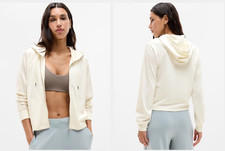 Athleta Seasoft Jacket in Pearl size Large NEW picture