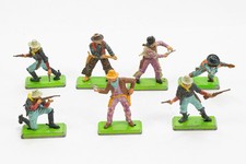 Vintage Britains Deetail Wild West Cowboys Gunfighters 1 32 Scale Lot of 7 picture