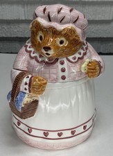 VTG Mrs Tiggy-Winkle by Beatrix Potter Ceramic Cookie Jar Sigma Bear Rare picture