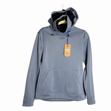 AFTCO Reaper Technical Fleece Hoodie Medium Blue Performance Sweatshirt Face picture