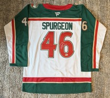 Jared Spurgeon Signed 2025-26 Minnesota Wild 25th Anniversary Jersey PSA COA picture